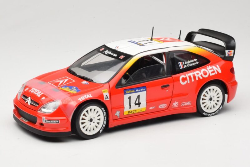Citroen Xsara T4 WRC #14 P. Bugalski / J-P. Chiaroni WRC 2001 Solido 1:18 9021 Metalas