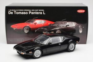 De Tomaso Pantera Juodas Kyosho 1:18 08851BK Metalas - nuotrauka 8 iš 8
