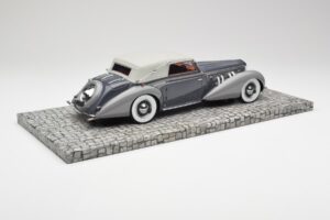 Delage D8 120 Kabrioletas Pilkas & Tamsiai Pilkas Minichamps 1:18 107115134 Metalas - nuotrauka 2 iš 6