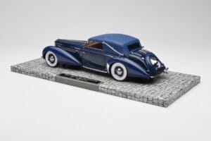 Delage D8-120 Kabrioletas Two Tone Mėlynas Minichamps 1:18 107115132 Derva - nuotrauka 5 iš 6