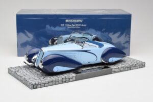 Delahaye Type 135-M Kabrioletas Mullin Museum Minichamps 1:18 107116160 Metalas - nuotrauka 2 iš 6