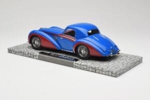 Delahaye Type 145 V12 Coupe Mėlynas Raudonas Minichamps 1:18 107116121 Derva - nuotrauka 5 iš 6