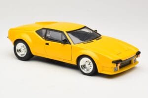 De Tomaso Pantera Geltonas Hot Wheels 1:18 27809 Metalas - nuotrauka 6 iš 8