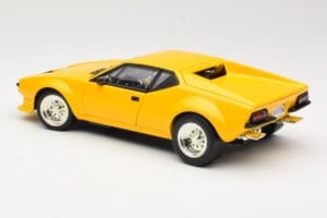 De Tomaso Pantera Geltonas Hot Wheels 1:18 27809 Metalas - nuotrauka 7 iš 8