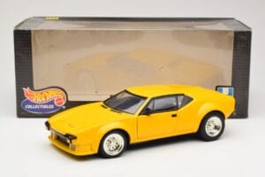 De Tomaso Pantera Geltonas Hot Wheels 1:18 27809 Metalas - nuotrauka 8 iš 8