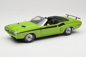 Dodge Challenger Kabrioletas Žalias Greenlight 1:18 12803-06G Metalas