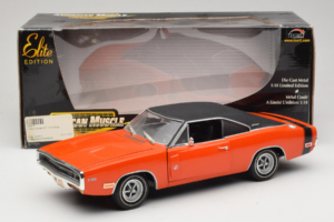Dodge Charger R/T Oranžinis & Juodas American Muscle 1:18 39314 Metalas - nuotrauka 8 iš 8