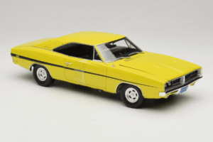 Dodge Charger R/T Geltonas Dirty Mary Crazy Larry Auto World 1:18 AWSS101/06 Metalas - nuotrauka 6 iš 8