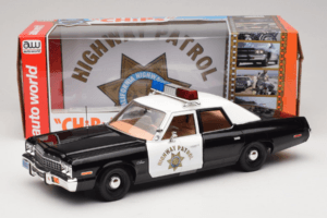 Dodge Monaco Highway Patrol CHiPS Auto World 1:18 AWSS112/06 Metalas - nuotrauka 8 iš 8