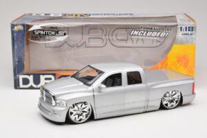 Dodge Ram Tuned Sidabras Jada 1:18 63162-SM Metalas - nuotrauka 8 iš 8