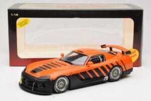 Dodge Viper Competition Coupe Go Man Go Orange AUTOart 1:18 80422 Metalas - nuotrauka 6 iš 6