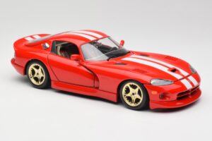 Dodge Viper GTS Raudonas Bburago 1:18 3075 Metalas - nuotrauka 6 iš 8