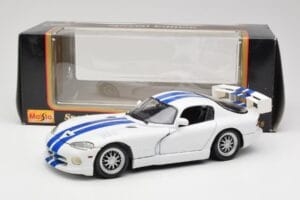 Dodge Viper GTS-R GT2 Baltas 1997 Maisto 1:18 50316 Metalas - nuotrauka 8 iš 8