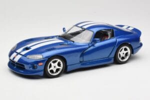Dodge Viper GTS SR II Mėlynas su Baltais Dryžiais Bburago 1:18 3330 Metalas