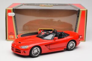 Dodge Viper SRT-10 Raudonas Bburago 1:18 3325 Metalas - nuotrauka 8 iš 8