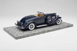 Duesenberg SJN Convertible Coupe Midnight Blue Minichamps 1:18 107150332 Metalas - nuotrauka 2 iš 6