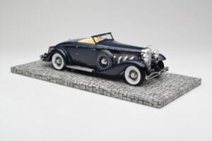 Duesenberg SJN Convertible Coupe Midnight Blue Minichamps 1:18 107150332 Metalas - nuotrauka 4 iš 6