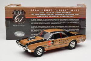Oldsmobile 442 Hurst Hairy Olds Twin-Engine 4WD 1966 Highway 61 1:18 50089 Metalas - nuotrauka 8 iš 8