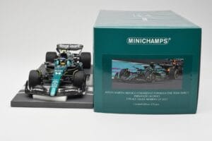Aston Martin AMR23 #14 F. Alonso 3rd Place Saudi Arabian GP 2023 Minichamps 1:18 117230214 Metalas - nuotrauka 6 iš 7