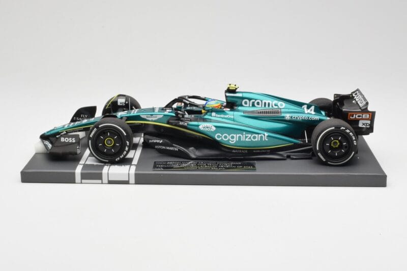 Aston Martin AMR23 #14 F. Alonso 3rd Place Saudi Arabian GP 2023 Minichamps 1:18 117230214 Metalas