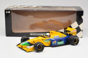 Benetton B191 #19 M. Schumacher F1 1991 Minichamps 1:18 100910119 Metalas - nuotrauka 6 iš 6