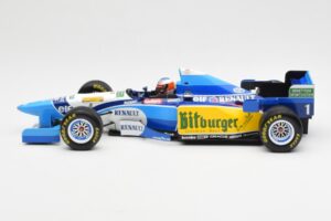 Benetton B195 Renault #1 M. Schumacher Winner Japanese GP 1995 Minichamps 1:18 510953401 Metalas - nuotrauka 3 iš 6