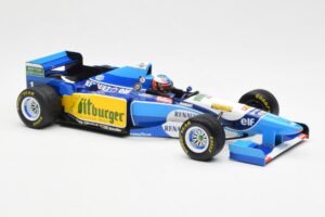 Benetton B195 Renault #1 M. Schumacher Winner Japanese GP 1995 Minichamps 1:18 510953401 Metalas - nuotrauka 4 iš 6