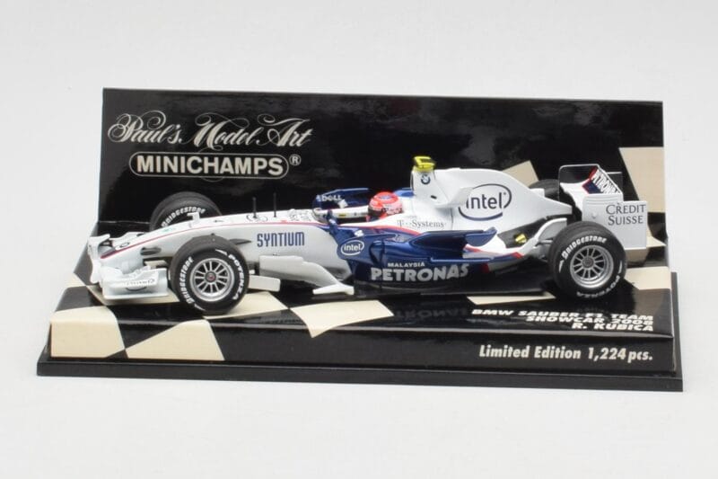 BMW Sauber F1.08 #4 R. Kubica Showcar 2008 Minichamps 1:43 400080084 Metalas