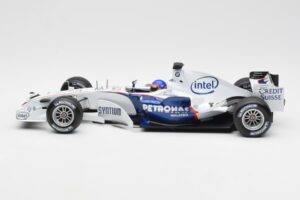 BMW Sauber F1.06 #17 J. Villeneuve F1 2006 Minichamps 1:18 100060017 Metalas - nuotrauka 3 iš 6