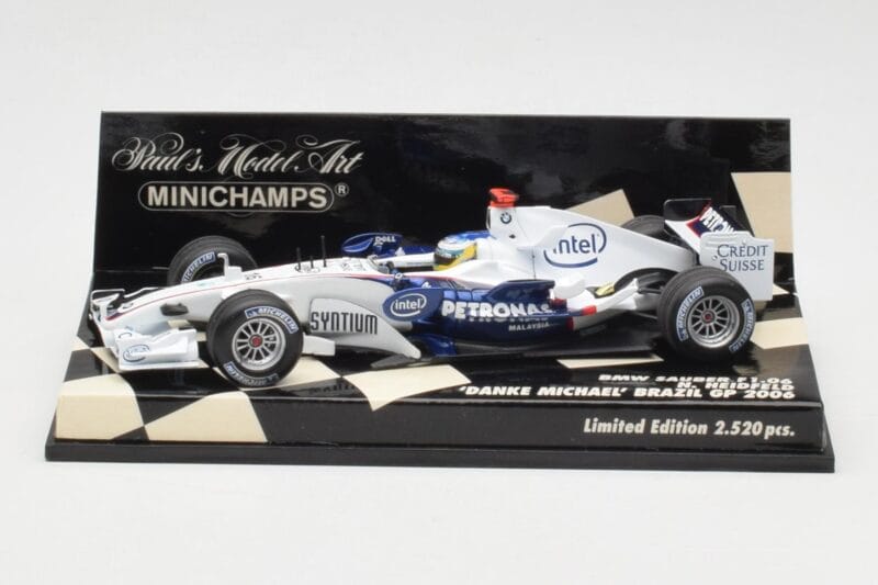 BMW Sauber F1.06 #16 N. Heidfeld Brazilian GP 2006 Minichamps 1:43 400060316 Metalas