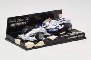 BMW Sauber F1.06 #10 N. Heidfeld Hungarian GP 3rd Place 2006 Minichamps 1:43 400060116 Metalas - nuotrauka 2 iš 5