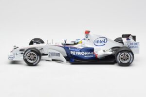 BMW Sauber F1.06 #16 N. Heidfeld F1 2006 Minichamps 1:18 100060016 Metalas - nuotrauka 3 iš 6