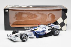 BMW Sauber F1.06 #16 N. Heidfeld F1 2006 Minichamps 1:18 100060016 Metalas - nuotrauka 6 iš 6