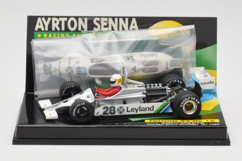 Brabham BMW BT52B A. Senna Test Car Paul Ricard 14 November 1983 Minichamps 1:43 540834399 Metalas