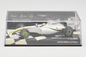 Brawn GP Mercedes BGP001 #22 J. Button Showcar 2009 Minichamps 1:43 400090092 Metalas - nuotrauka 5 iš 5