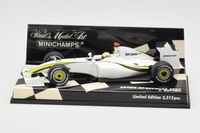 Brawn GP Mercedes BGP001 #22 J. Button Showcar 2009 Minichamps 1:43 400090092 Metalas