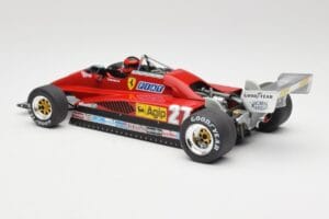 Ferrari 126C2 #27 G. Villeneuve GP Belgium 1982 MCG 1:18 MCG18629F Metalas - nuotrauka 5 iš 6