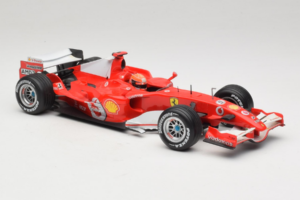 Ferrari 248 F1 #5 M. Schumacher German GP Hockenheimring 2006 Hot Wheels 1:18 J2887 Metalas - nuotrauka 4 iš 6