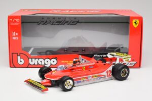 Ferrari 312T4 #12 G. Villeneuve South African Grand Prix 1979 Bburago 1:18 18-16814 Metalas - nuotrauka 6 iš 6