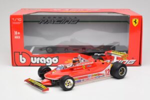Ferrari 312T4 #12 G. Villeneuve United States Grand Prix East Winner 1979 Bburago 1:18 18-16814-18-01546 Metalas - nuotrauka 6 iš 6