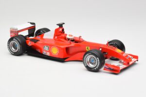 Ferrari F2001 #1 M. Schumacher F1 World Champion 2001 Raudonas Hot Wheels 1:18 50202 Metalas - nuotrauka 4 iš 6
