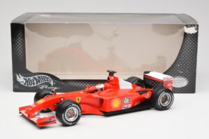 Ferrari F2001 #1 M. Schumacher F1 World Champion 2001 Raudonas Hot Wheels 1:18 50202 Metalas - nuotrauka 6 iš 6