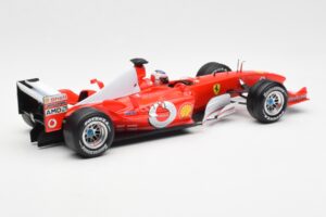 Ferrari F2003-GA #2 R. Barrichello F1 2003 Hot Wheels 1:18 B1024 Metalas - nuotrauka 2 iš 6