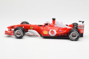 Ferrari F2003-GA #2 R. Barrichello F1 2003 Hot Wheels 1:18 B1024 Metalas - nuotrauka 3 iš 6