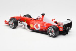 Ferrari F2003-GA #2 R. Barrichello F1 2003 Hot Wheels 1:18 B1024 Metalas - nuotrauka 5 iš 6