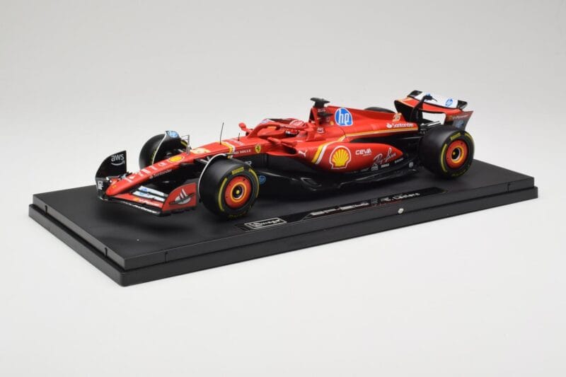 Ferrari SF-24 #16 C. Leclerc Emilia Romagna Grand Prix 2024 Bburago 1:18 18-16821-L-IMOLA-SHOWCASE Metalas