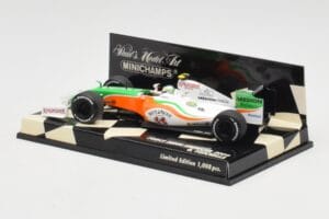 Force India Mercedes VJM02 #21 G. Fisichella Showcar 2009 Minichamps 1:43 400090091 Metalas - nuotrauka 3 iš 5
