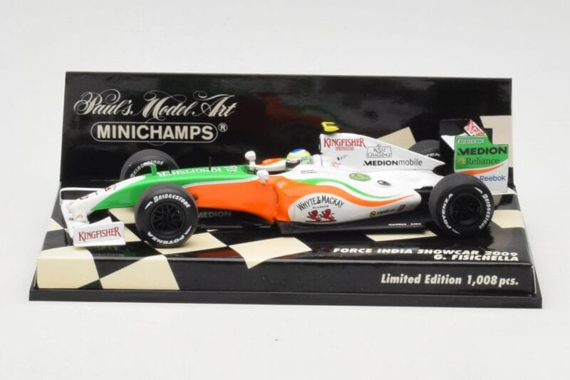 Force India Mercedes VJM02 #21 G. Fisichella Showcar 2009 Minichamps 1:43 400090091 Metalas