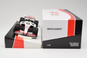 Haas VF-22 #47 M. Schumacher Bahrain GP 2022 Minichamps 1:18 147220147 Metalas - nuotrauka 6 iš 7