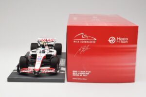 Haas VF-22 #47 M. Schumacher British GP 2022 Minichamps 1:18 117221047 Derva - nuotrauka 6 iš 7